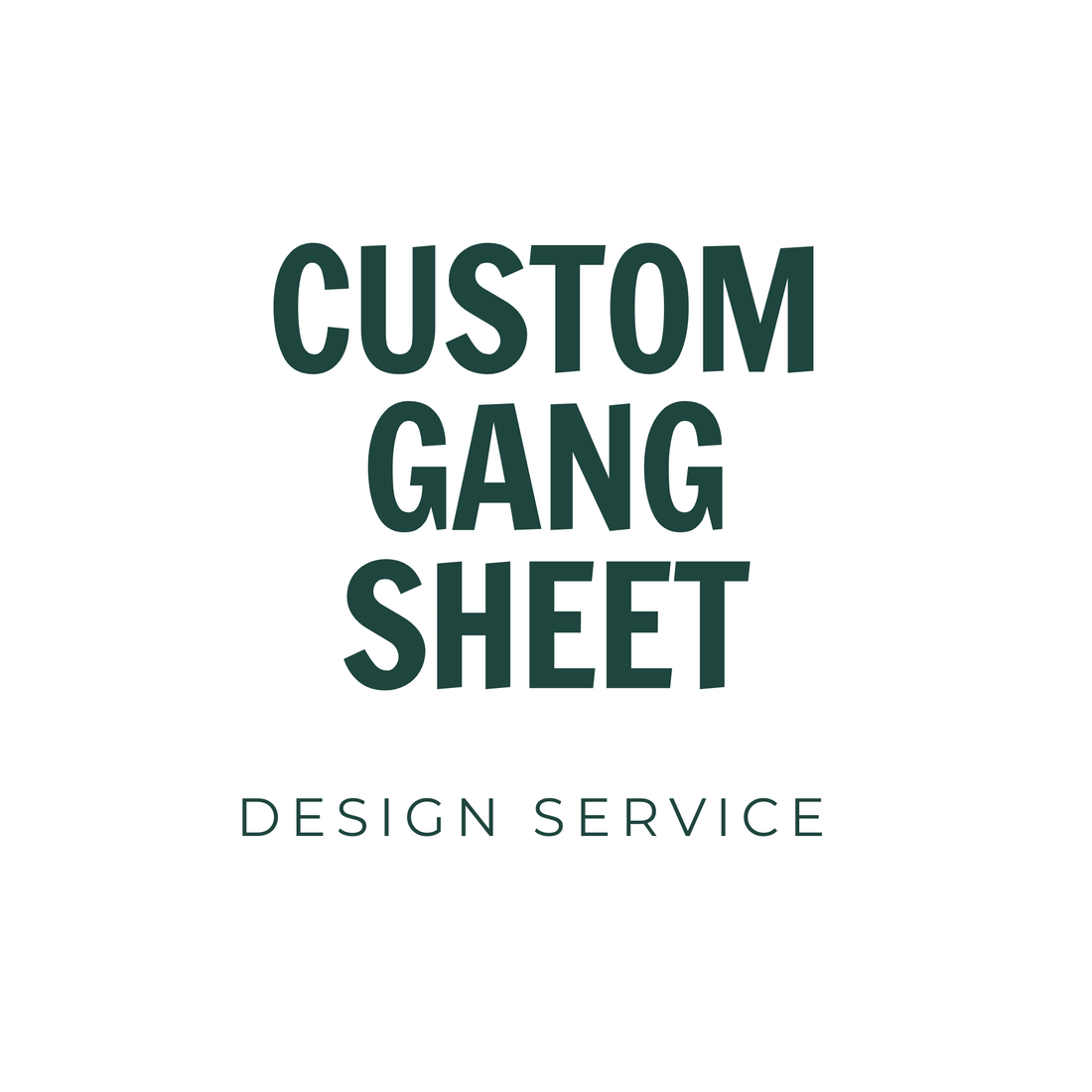 Gang Sheet Design Service