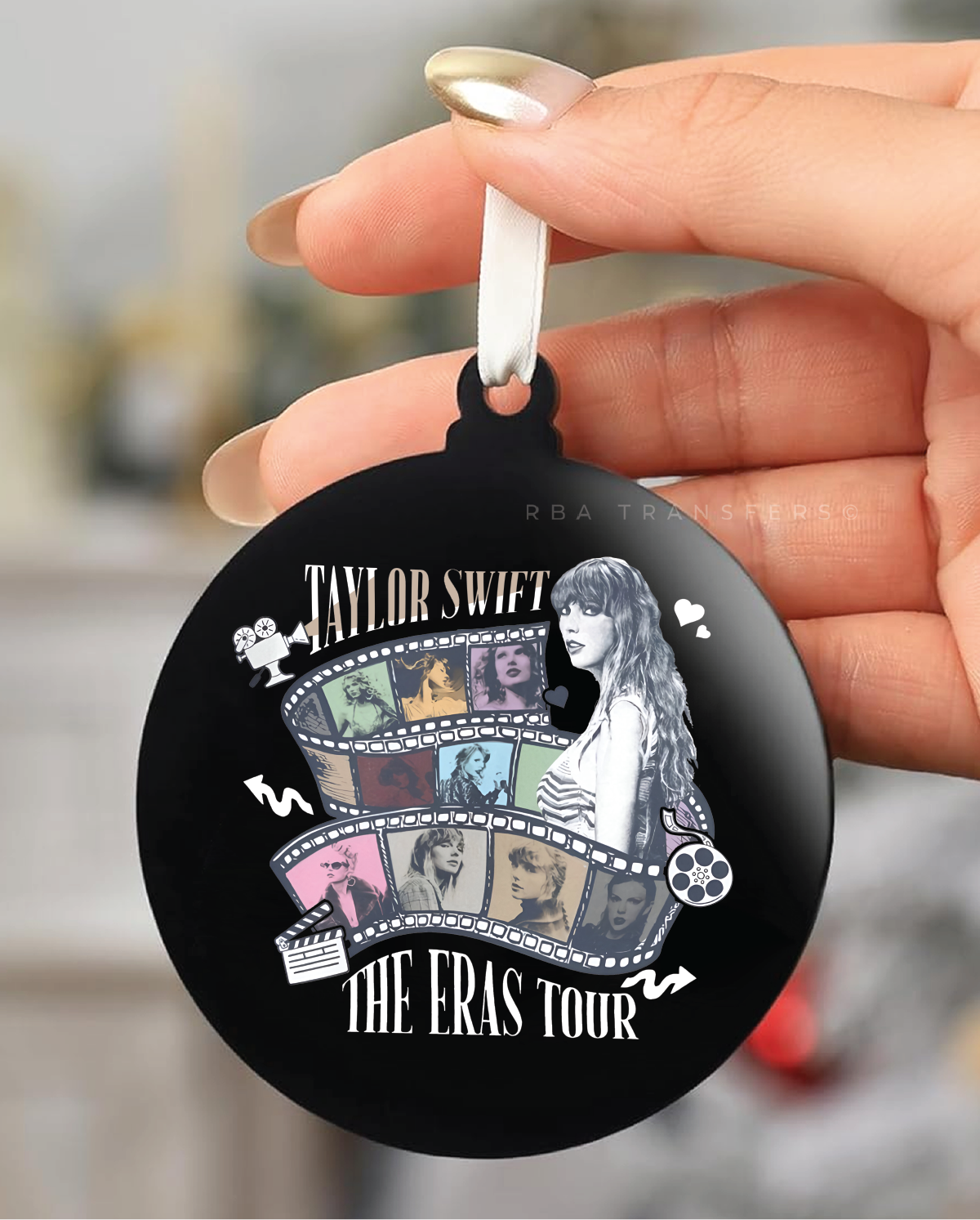 Film Swift 3" Acrylic Ornament UV DTF Sticker