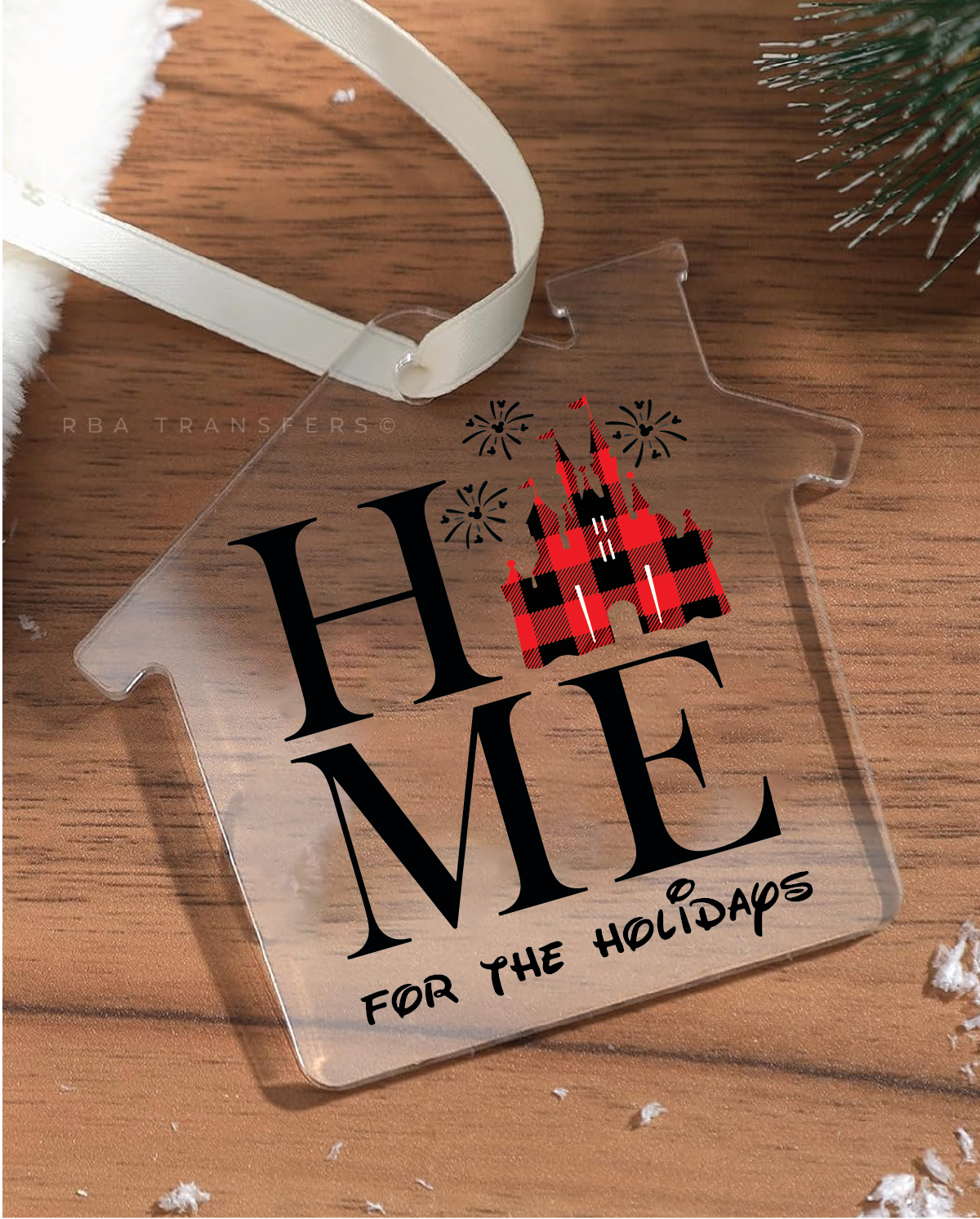 Home For The Holidays Ornament UV DTF Sticker