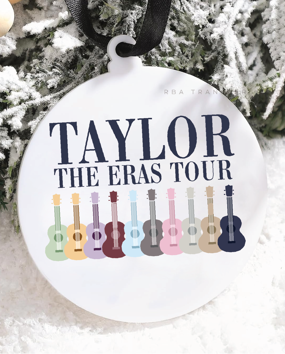 TS Guitars 3" Acrylic Ornament UV DTF Sticker