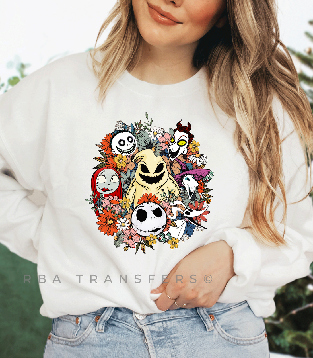 Skellington Christmas Full Colour Transfer