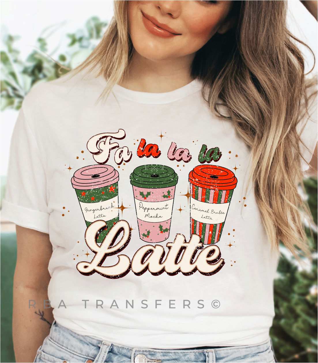 Fa La La La Latte Transfert couleur