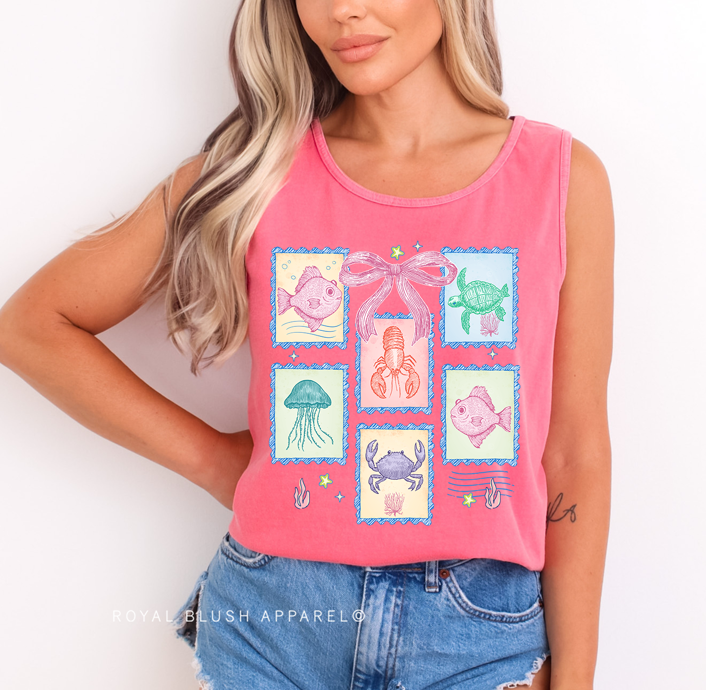 Beach Stamps Full Color Transfer