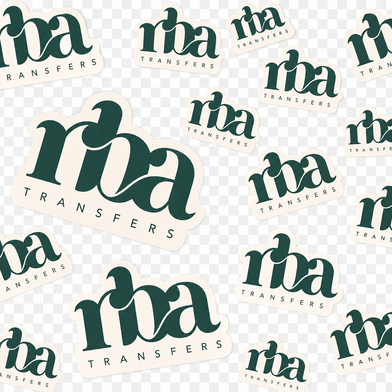 Custom DTF Transfers by Size - Single Logo&