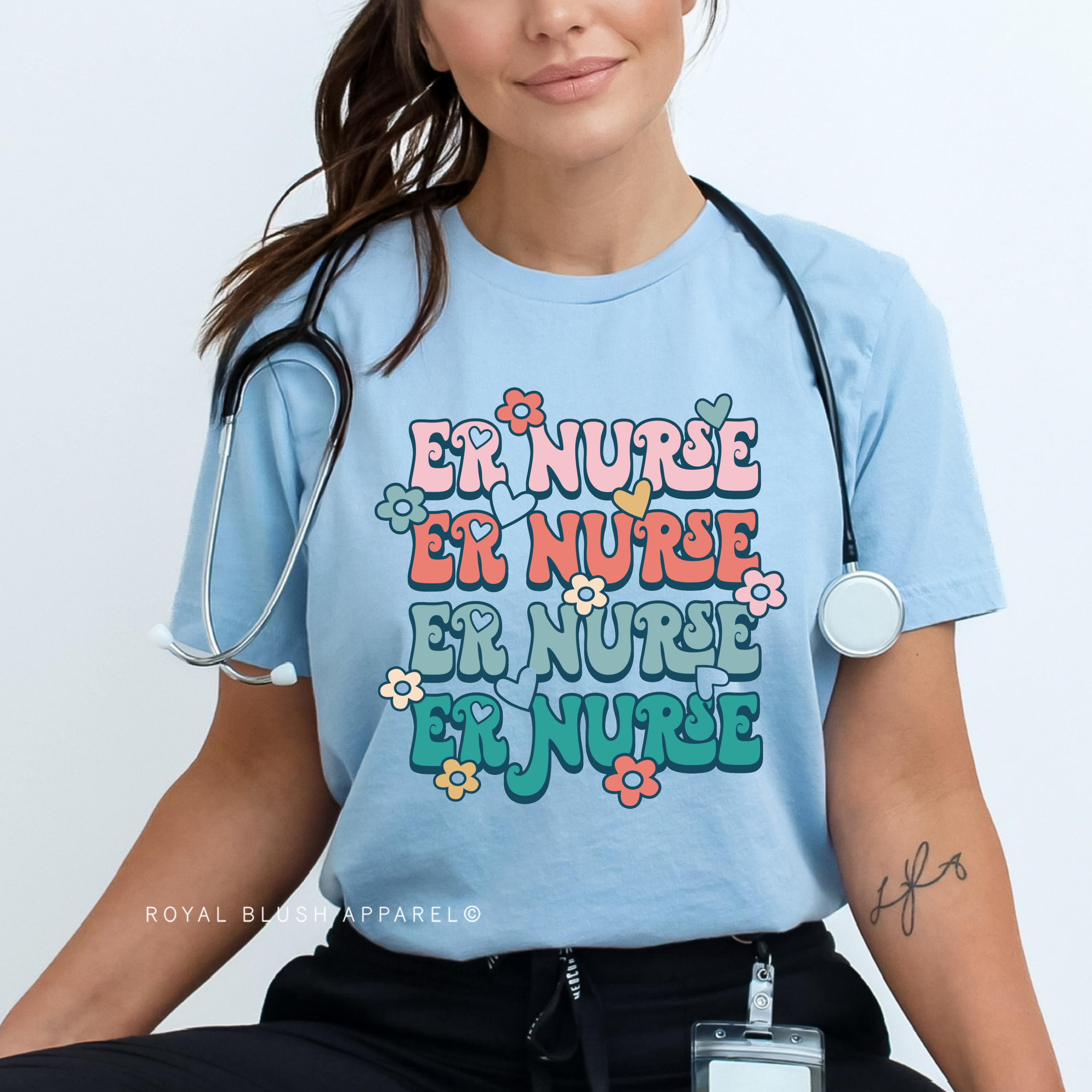 ER Nurse x4 Full Color Transfer