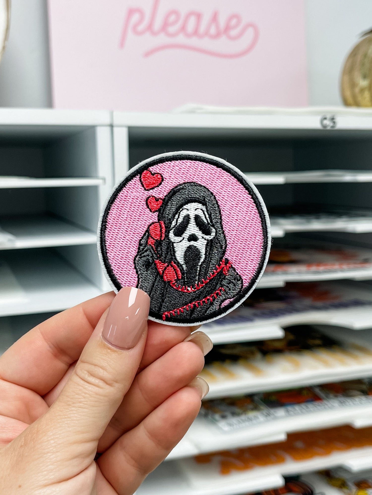 Scream Left Chest Embroidery Patch