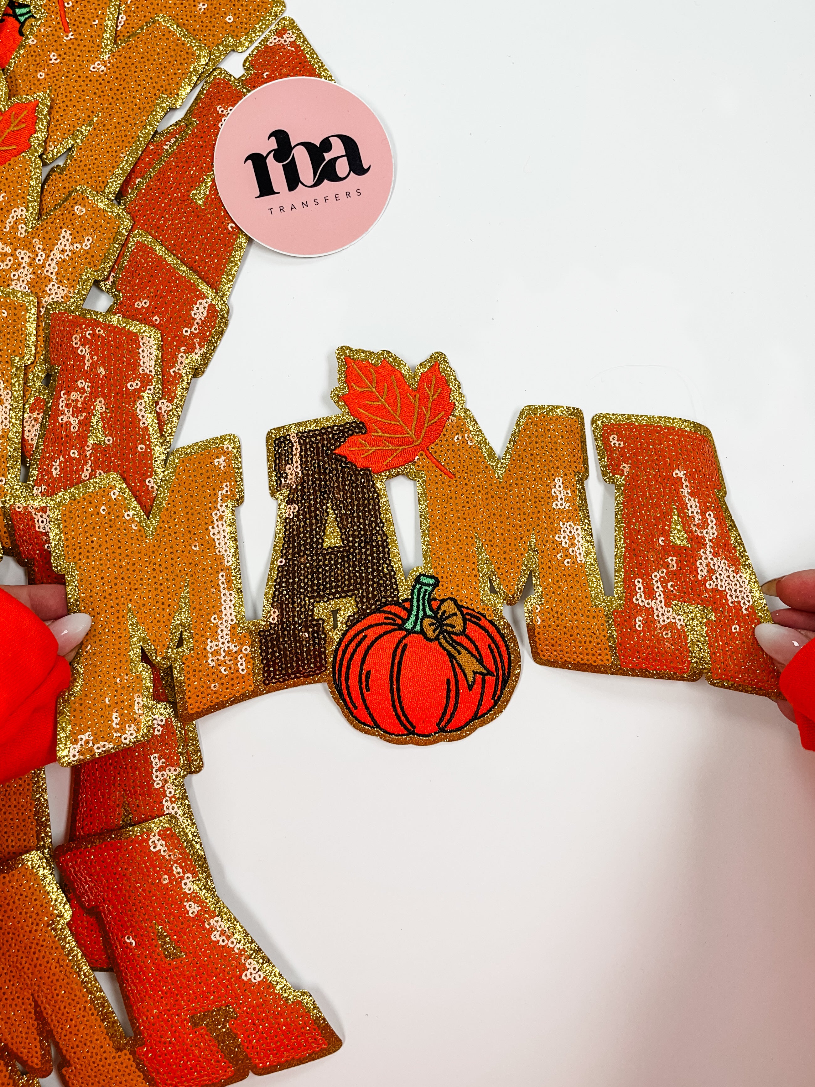 Autumn MAMA Sequin Patch