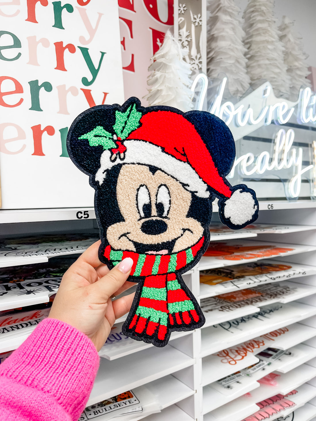 Mouse Chenille Patch