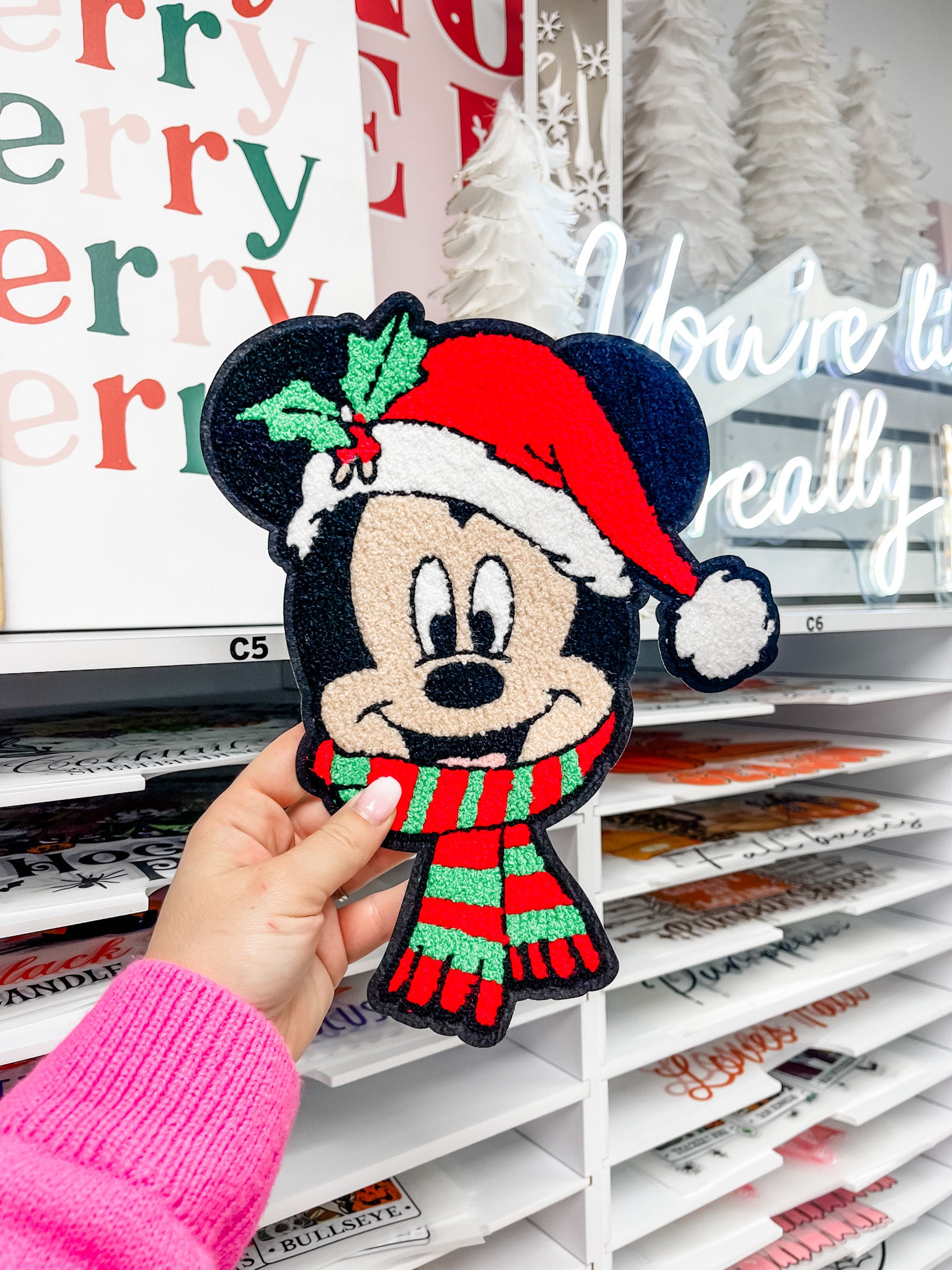 Mouse Chenille Patch