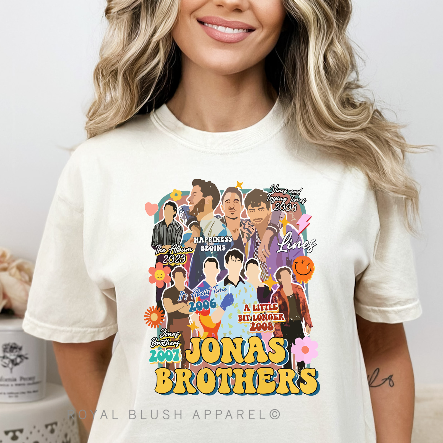 Jonas Brothers Collage Full Color Transfer