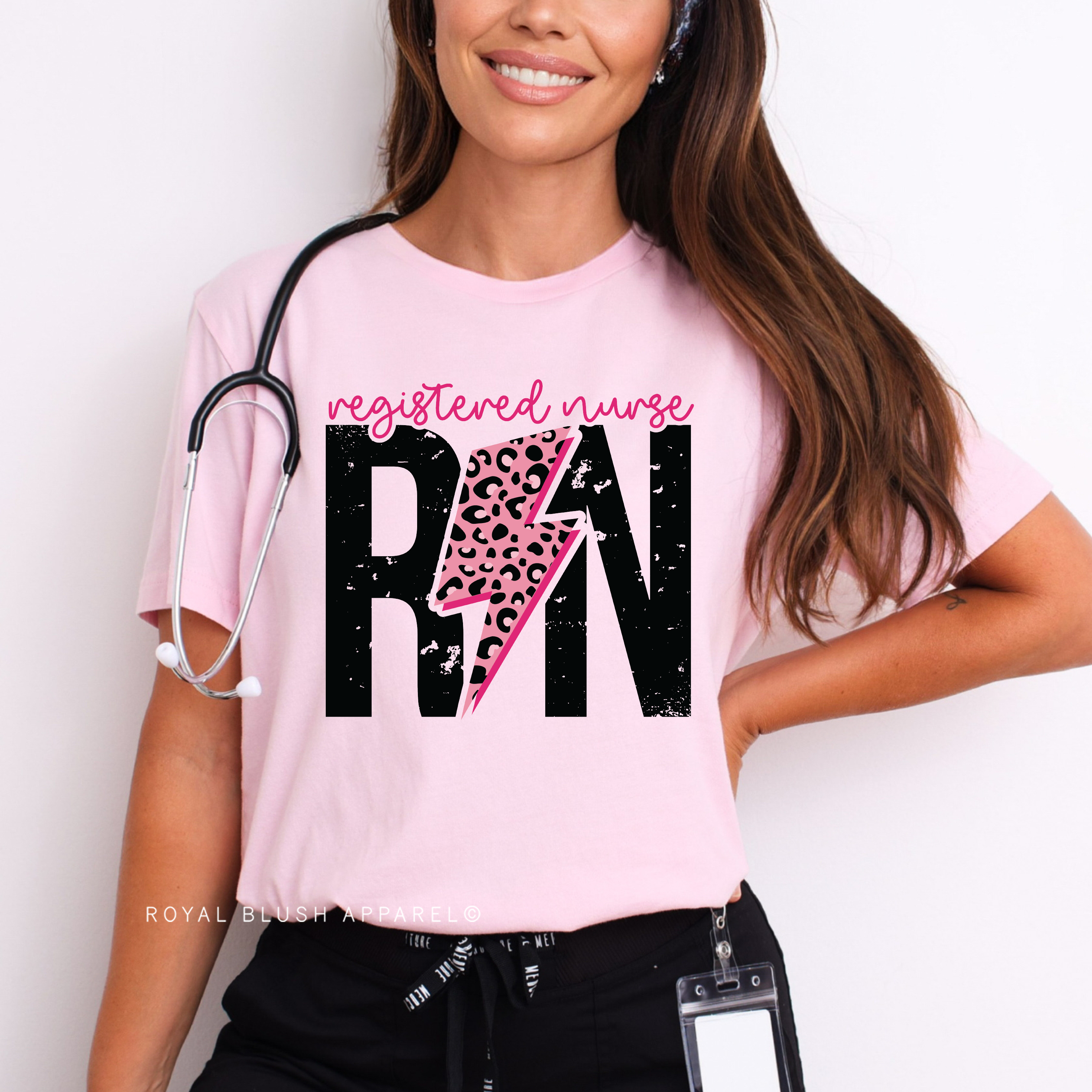 Registered Nurse Lightning Full Color Transfer