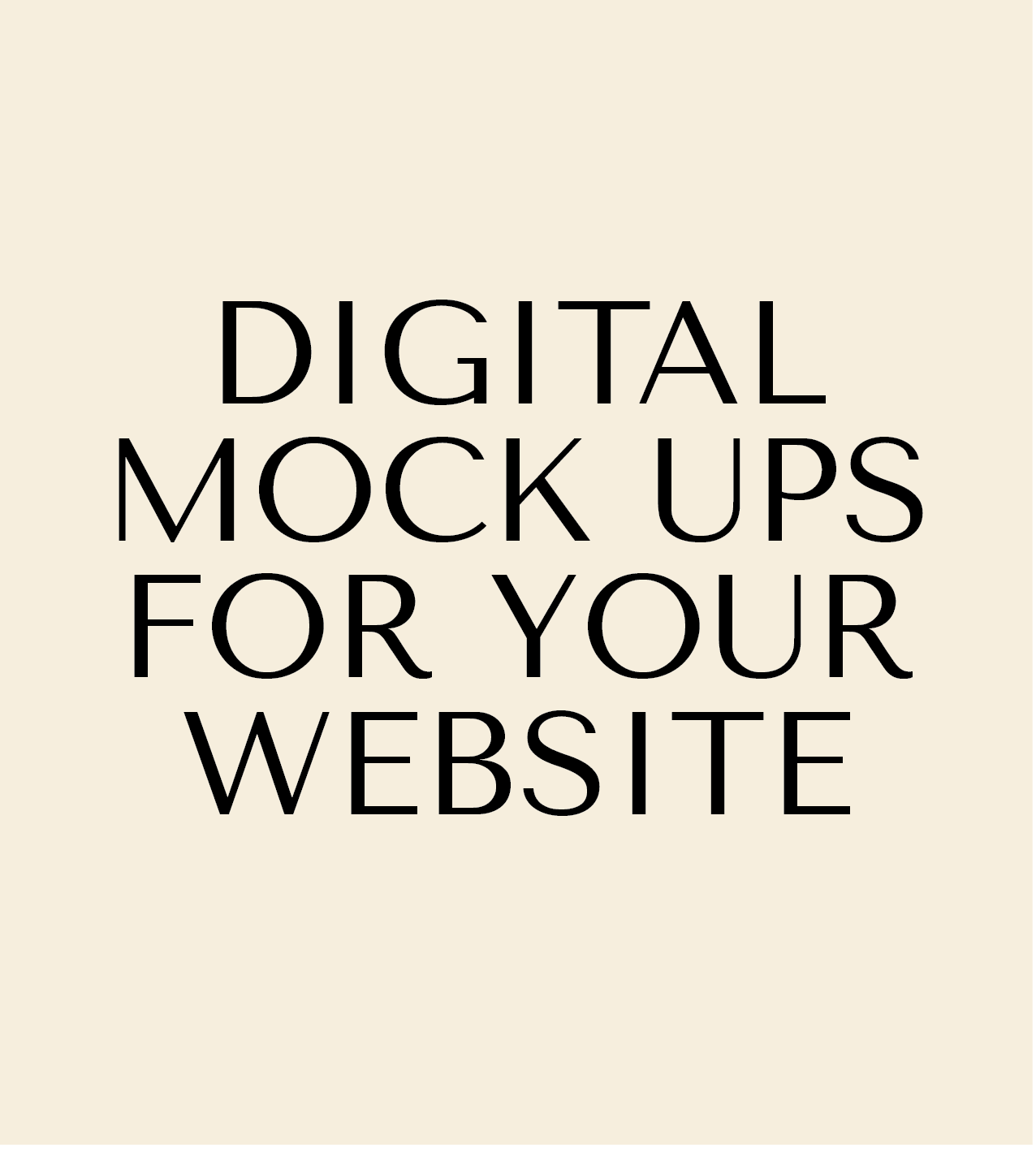 Digital Mock Up For Your Website