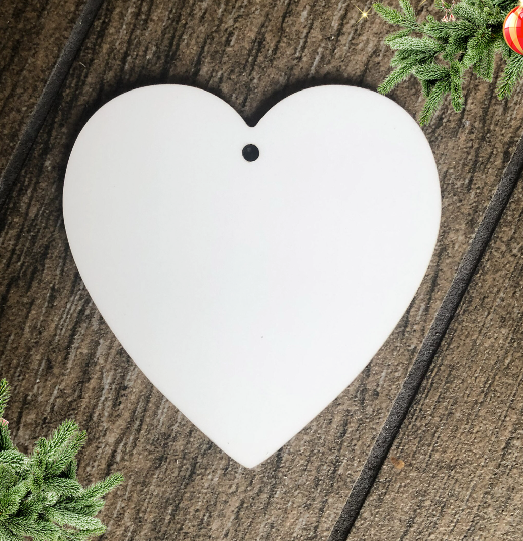 BLANK 3" Round Sublimation MDF Ornament