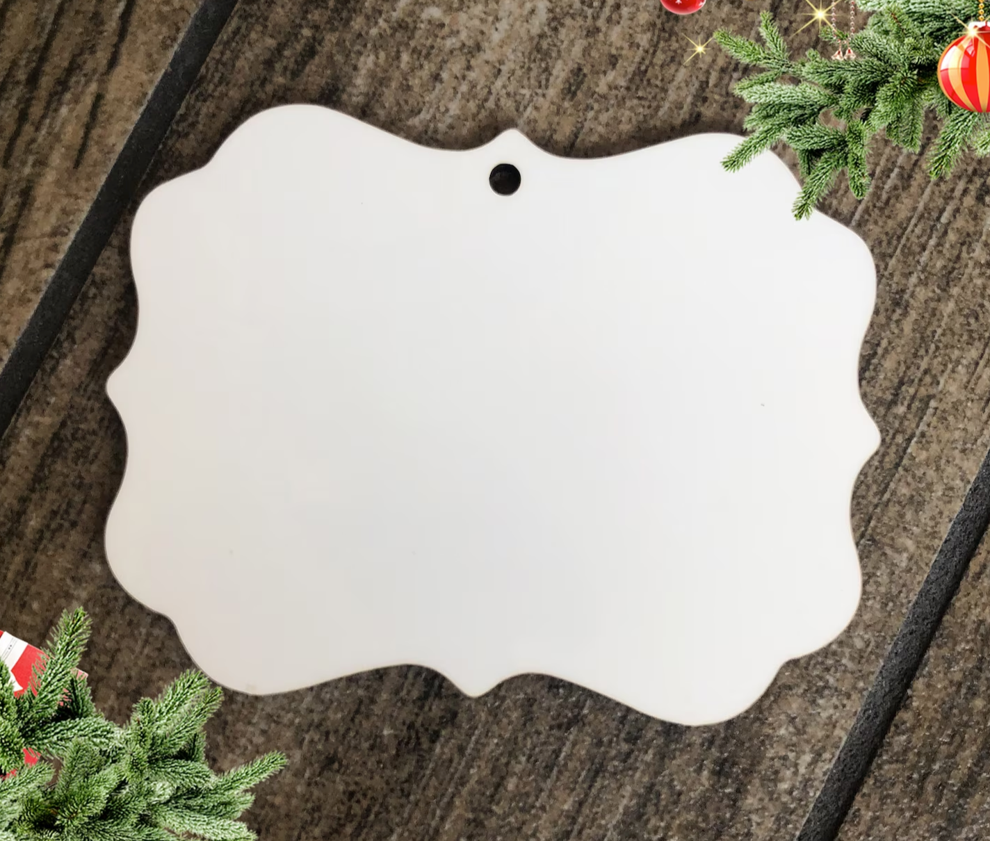 BLANK 3" Round Sublimation MDF Ornament