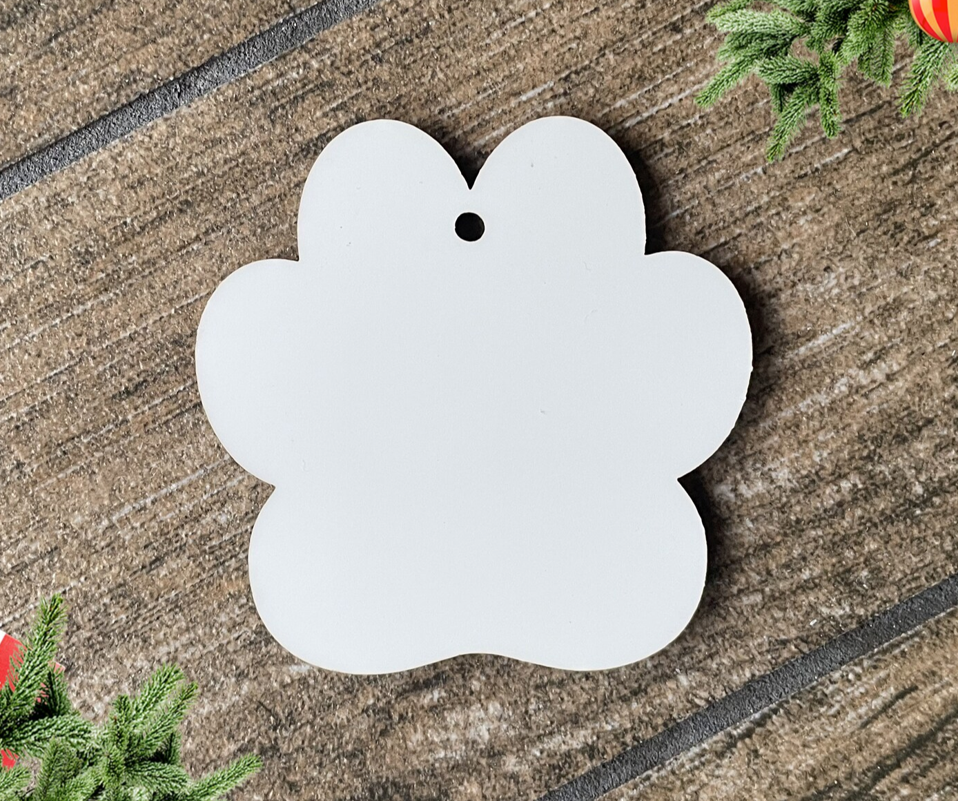 BLANK 3" Round Sublimation MDF Ornament
