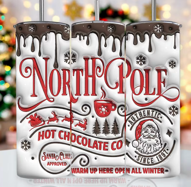 Christmas North Pole Hot Chocolate 20 oz Tumbler