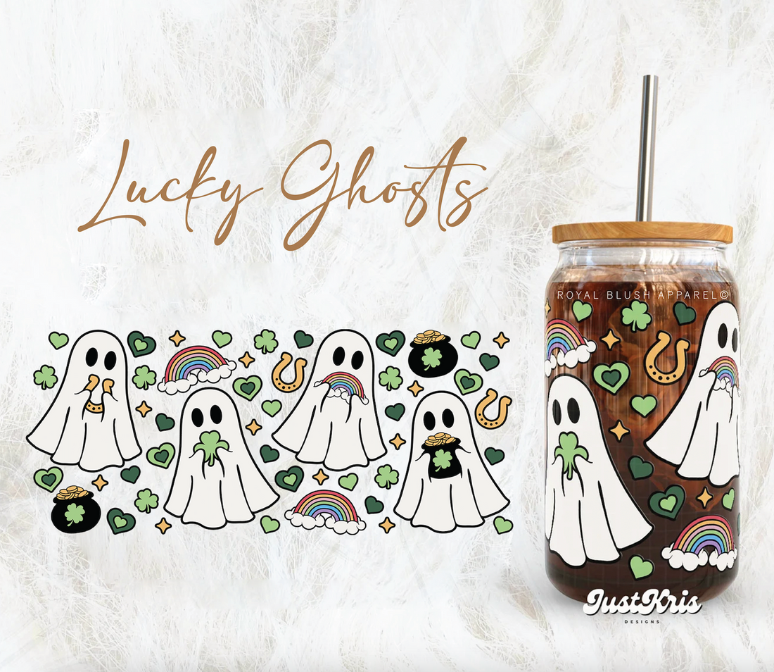 Autocollant UV DTF Lucky Ghosts Wrap