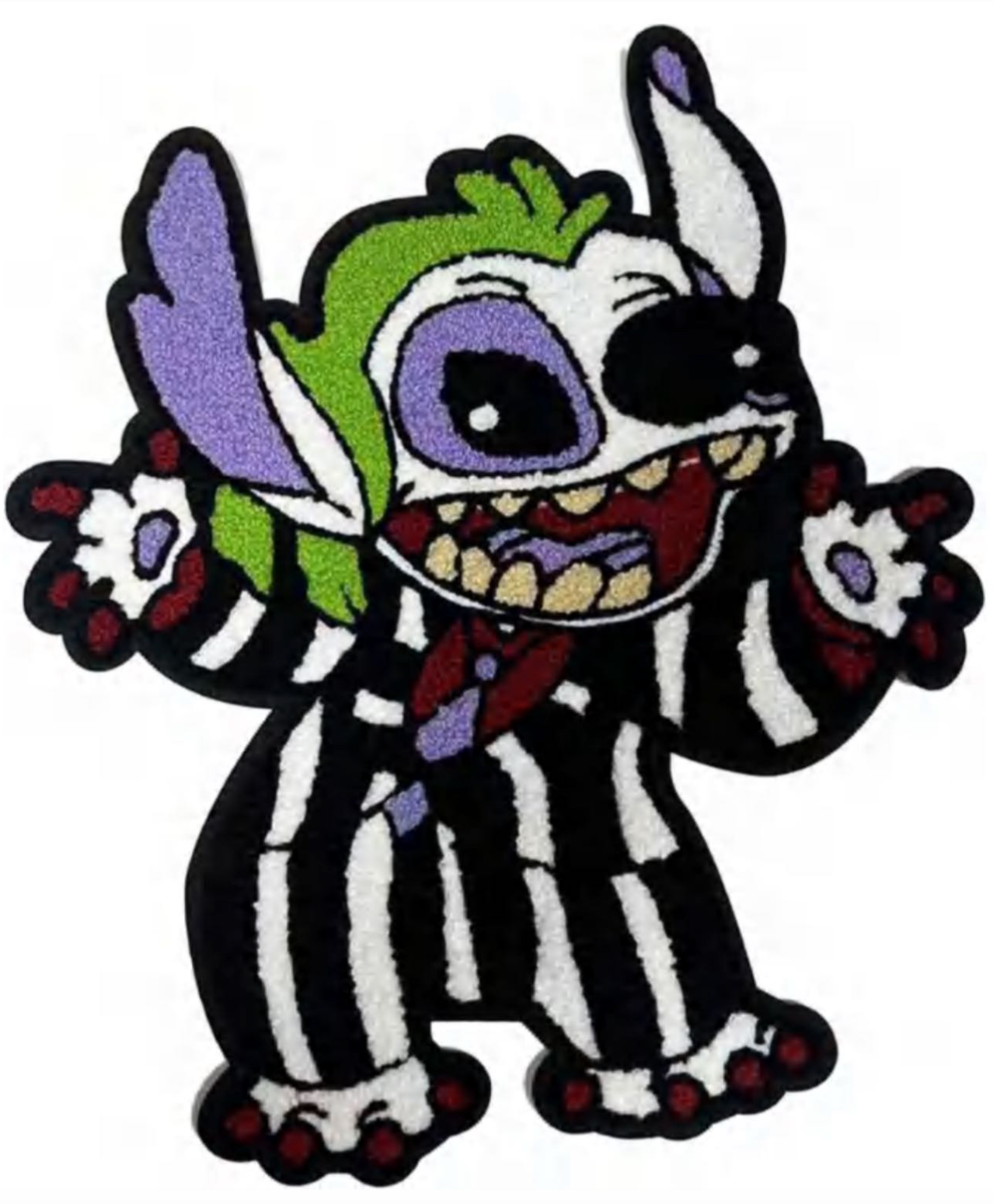 Beetlejuice Stitch Chenille Patch