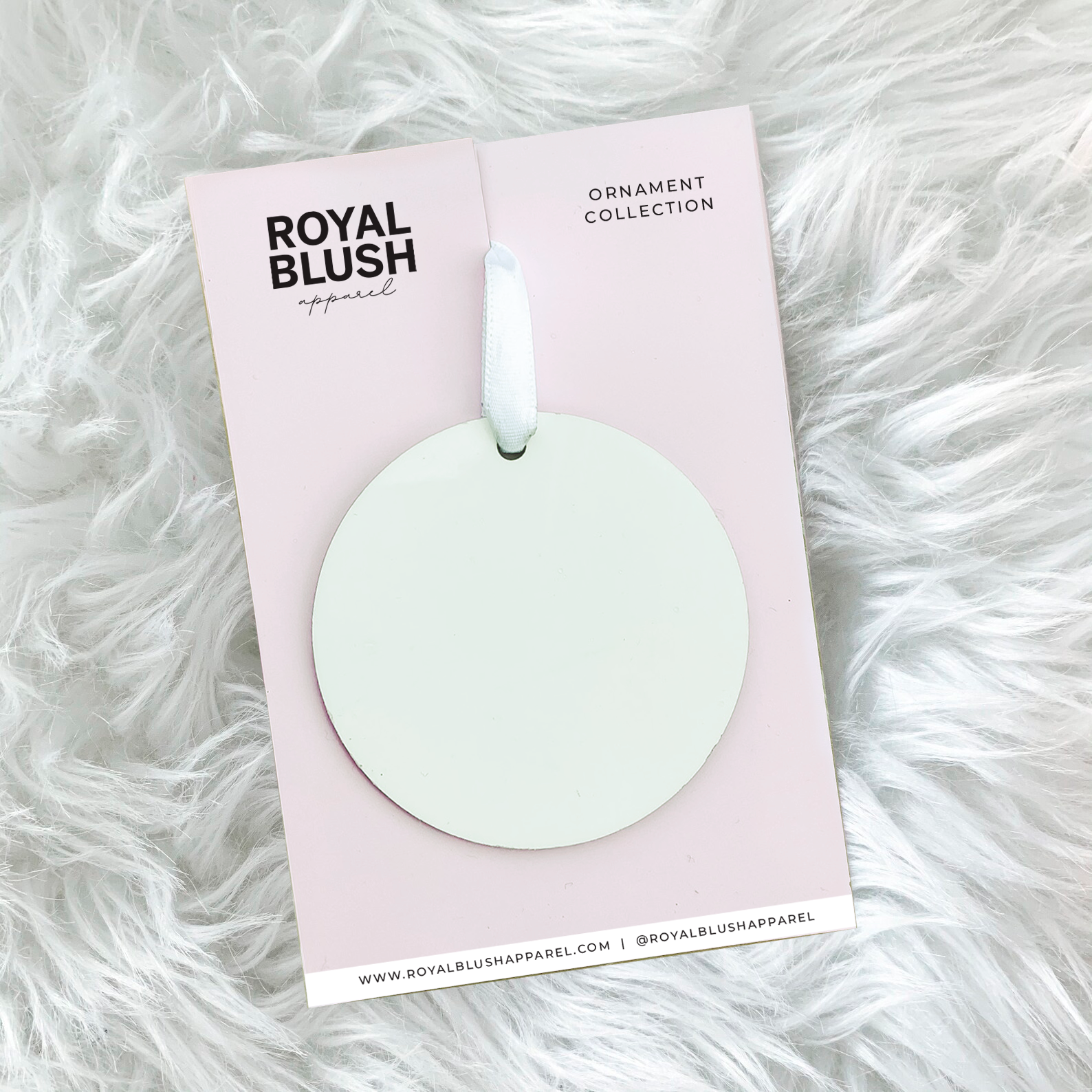 BLANK 3" Round Sublimation MDF Ornament