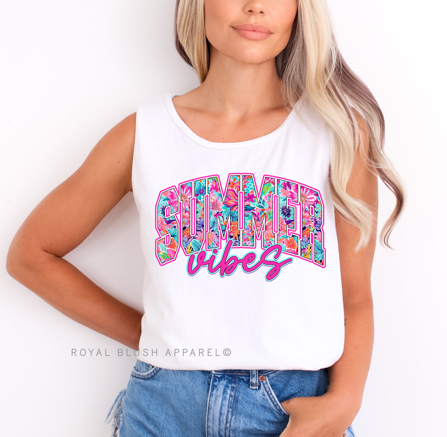 Tropical Summer Vibes Full Color Transfer