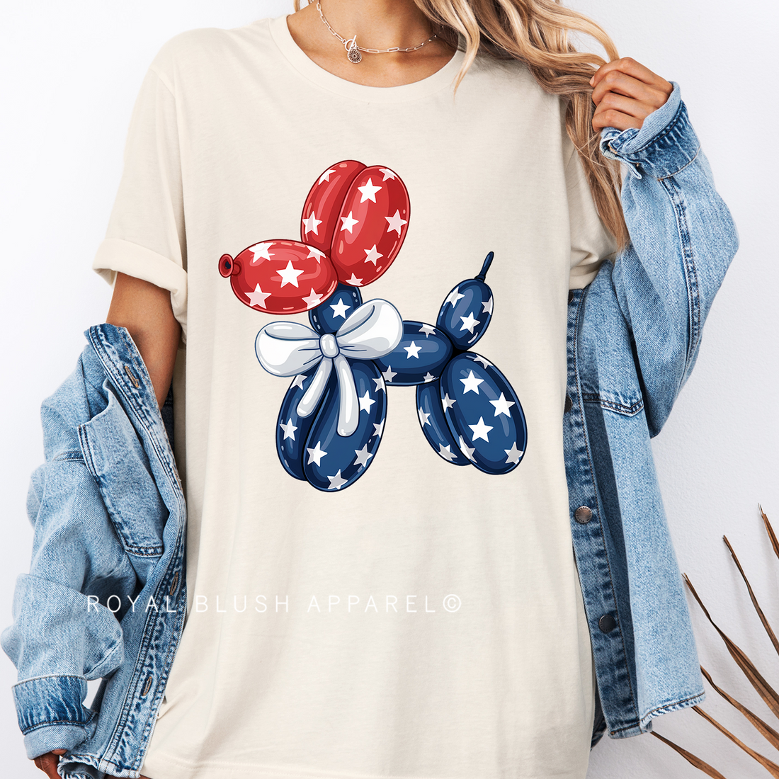 USA Dog Balloon Full Color Transfer