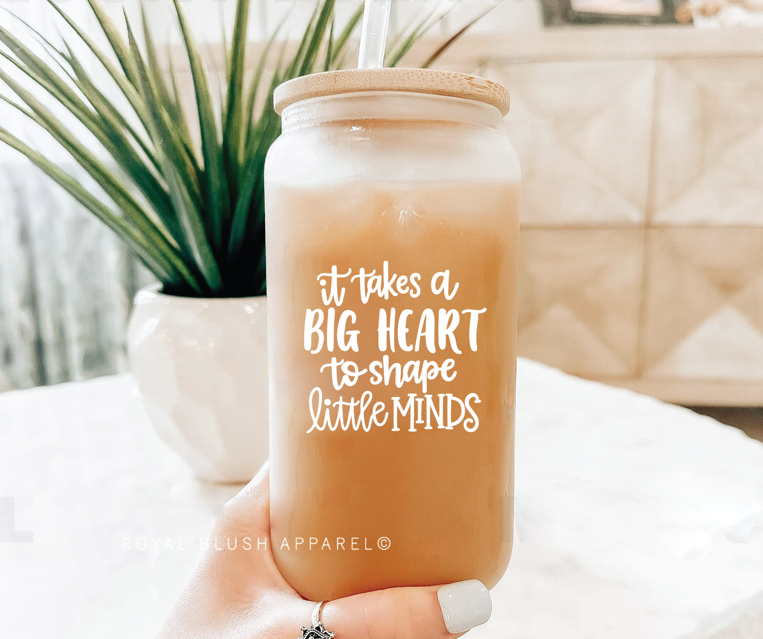 It Takes A Big Heart To Shape Little Minds UV DTF Sticker