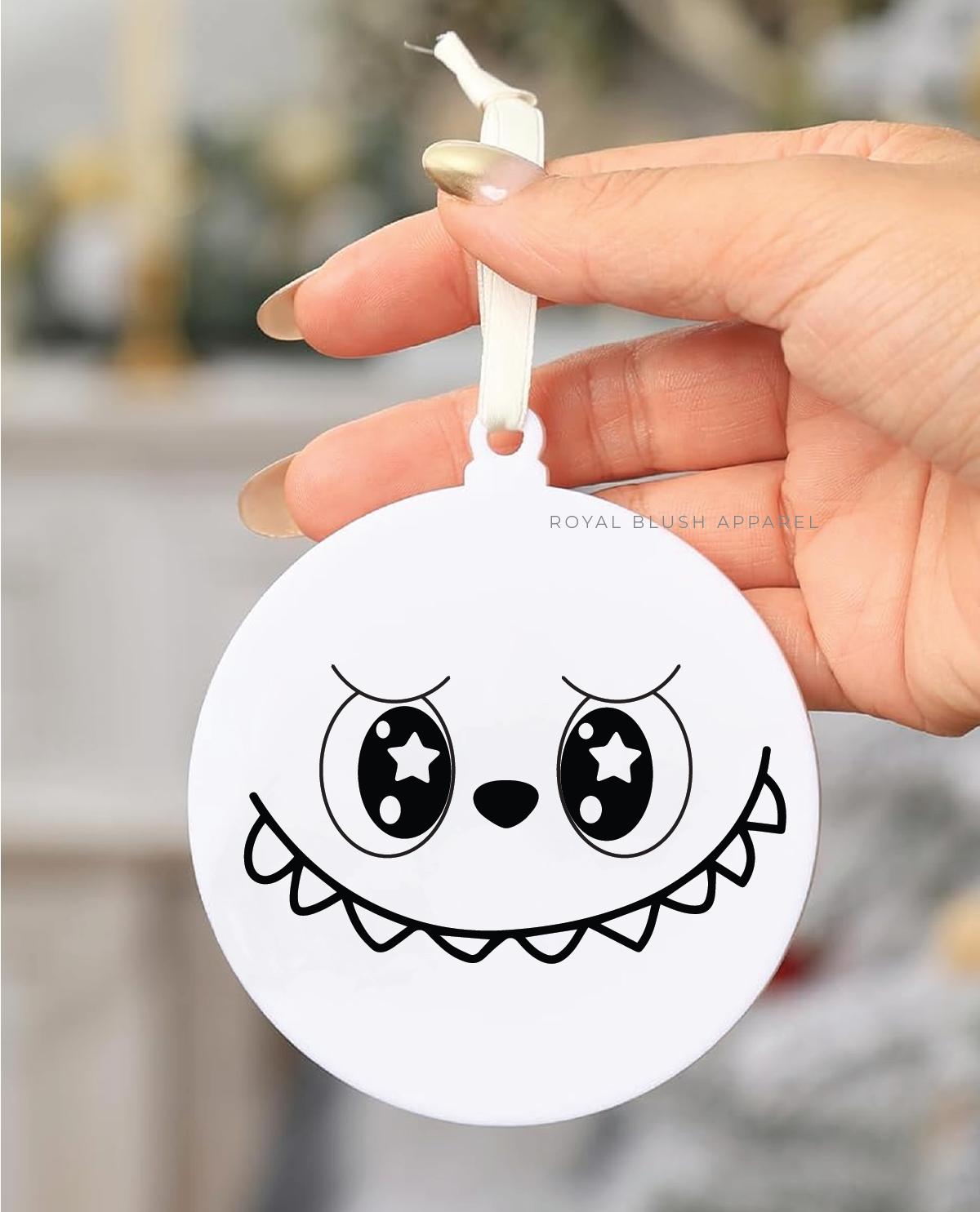 Labubu Face 3" Acrylic Ornament UV DTF Sticker