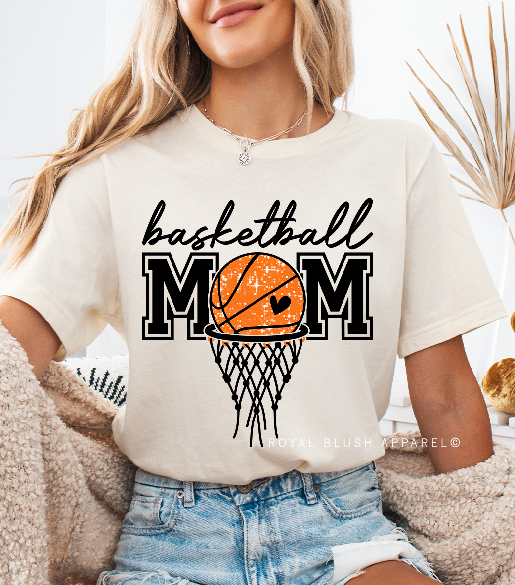 Hoop Basketball Mom Full Color Transfer