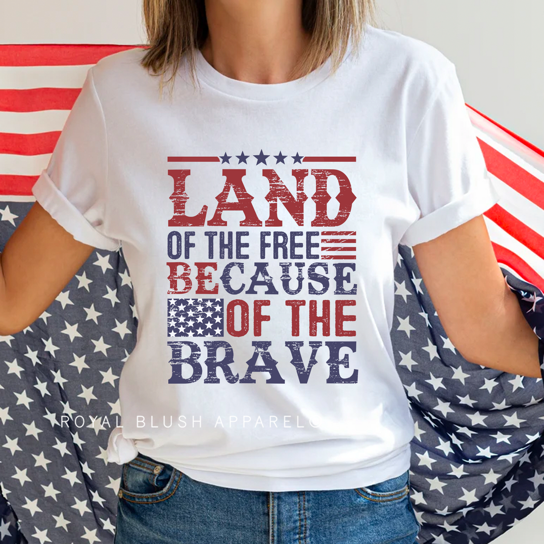 Because Of The Brave Full Color Transfer