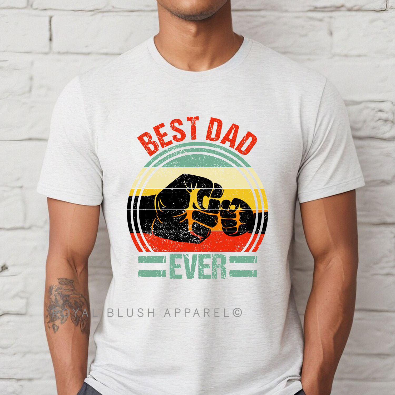 Best Dad Ever Full Color Transfer