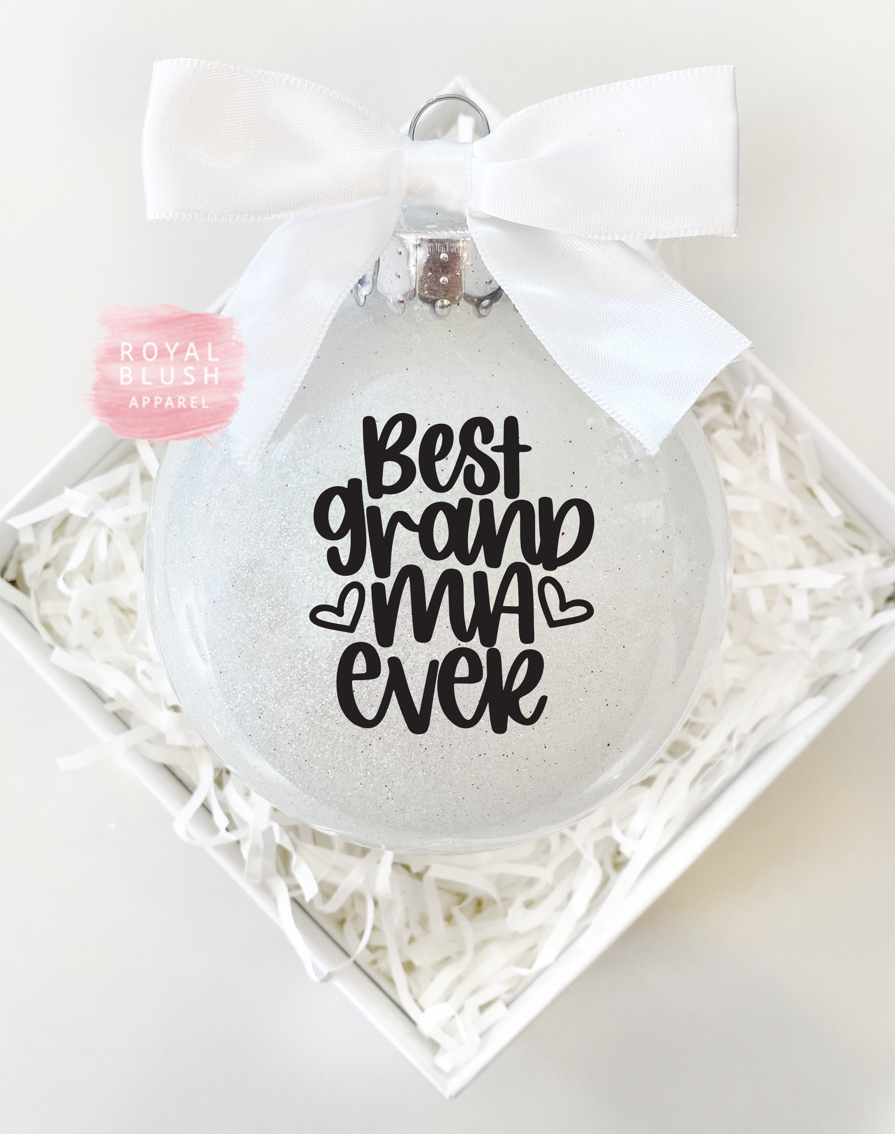 Best Grandma Ever 4" Ornament UV DTF Sticker