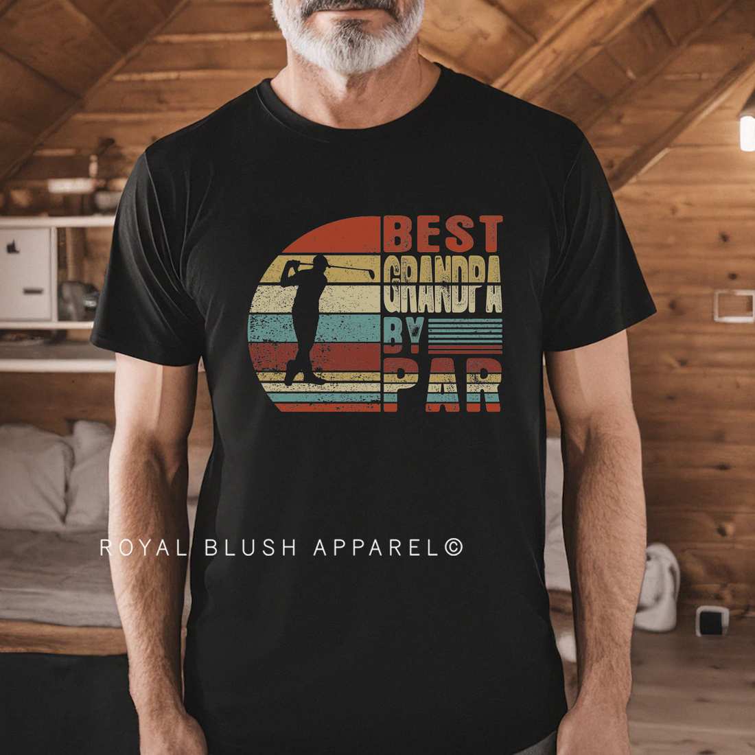 Best Grandpa By Par Full Color Transfer
