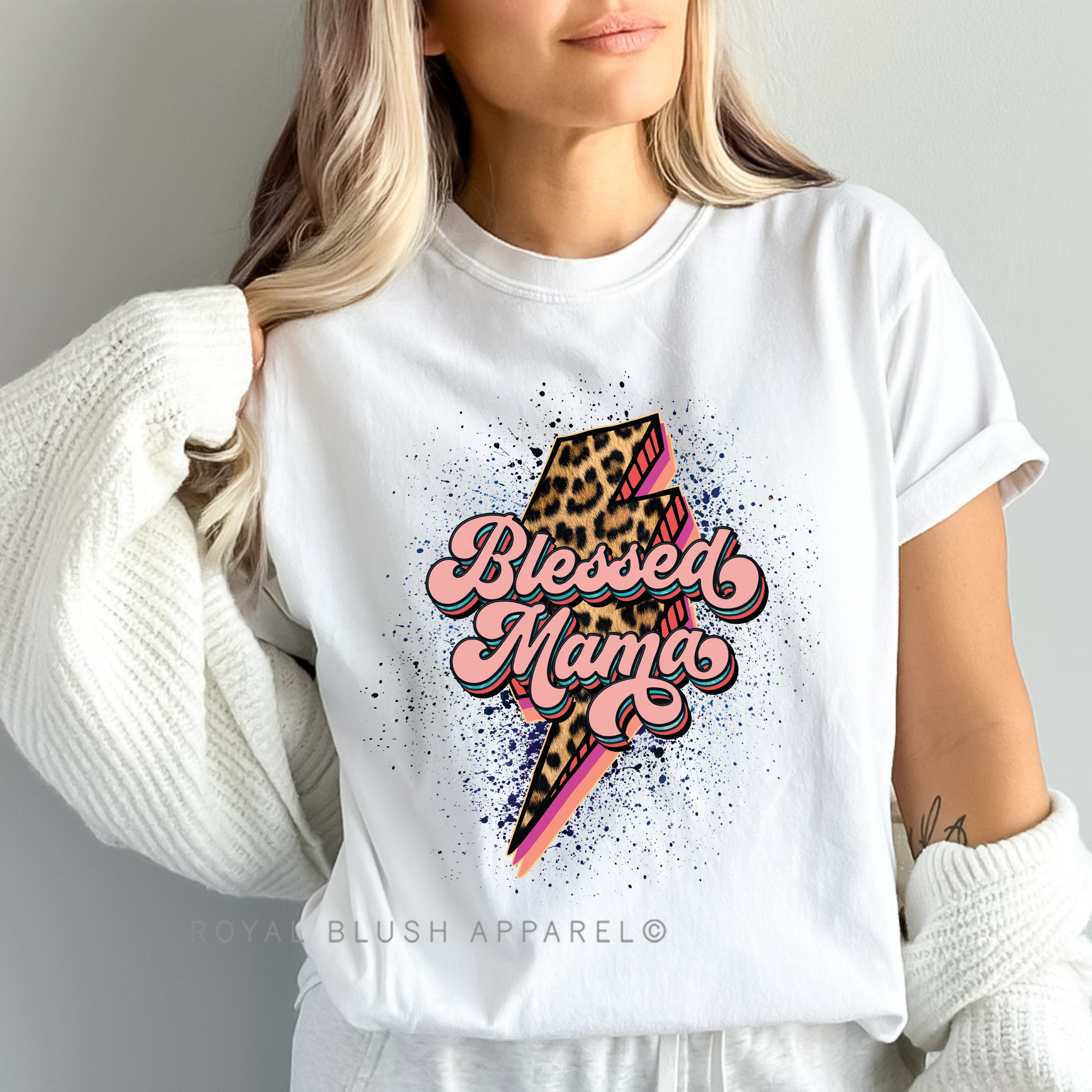 Blessed Mama Full Color Transfer
