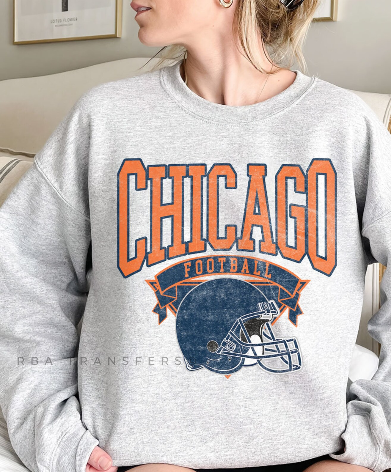 Chicago Football Full Color Transfer