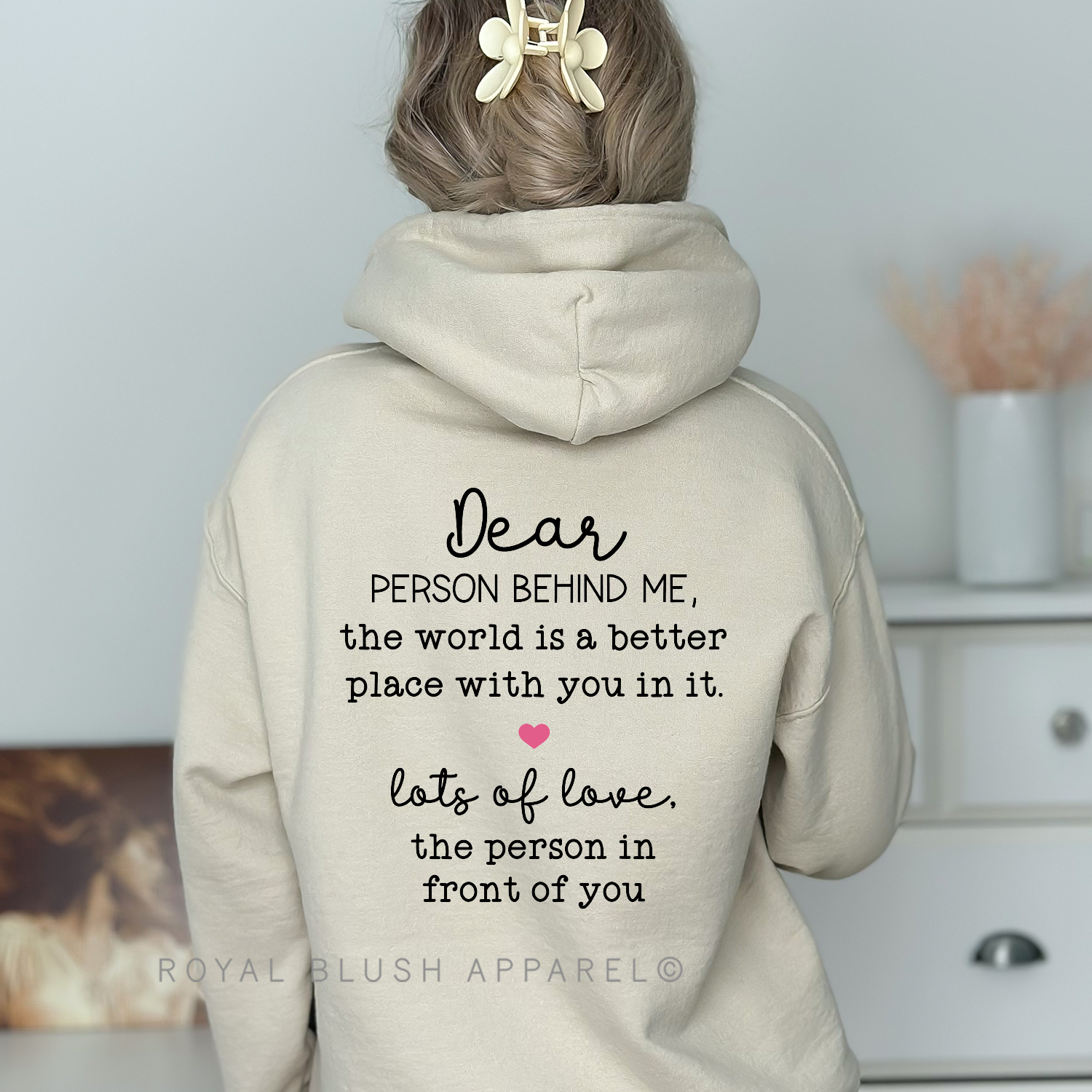 Dear Person Behind Me Retro Full Color Transfer