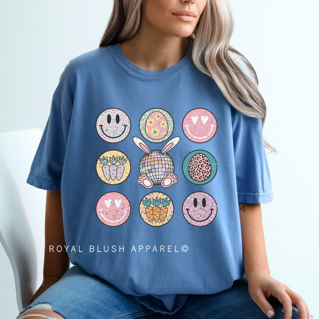 Transfert polychrome de Pâques Tic Tac Toe