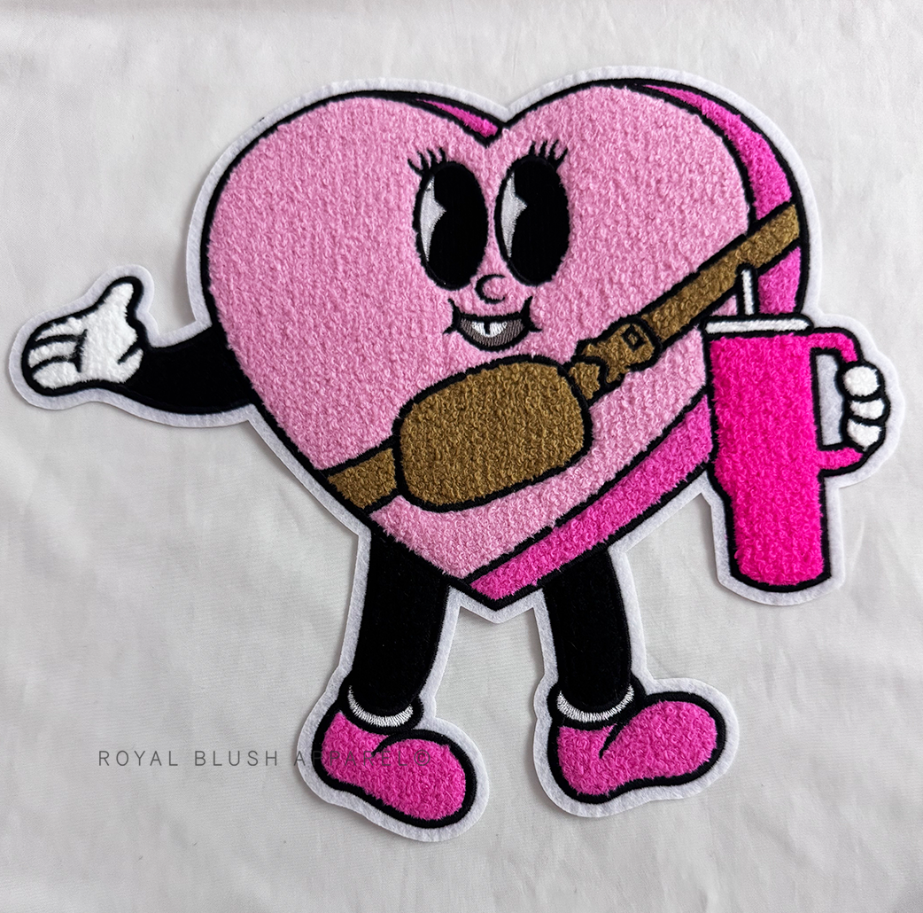 Stanley Heart Chenille Patch