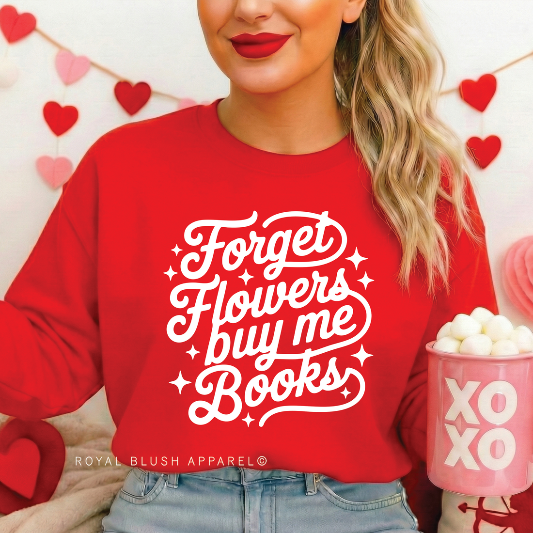Forget Flowers Buy Me Books Full Color Transfer