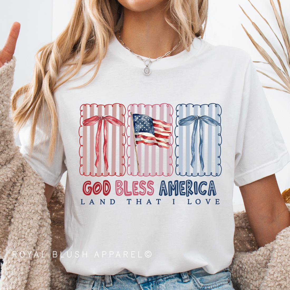 God Bless America Full Color Transfer