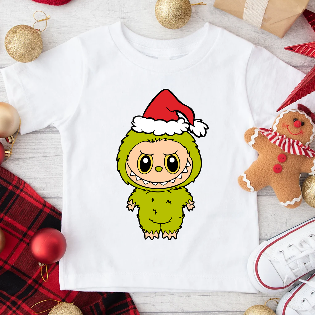 Youth Labubu Grinch Full Colour Transfer