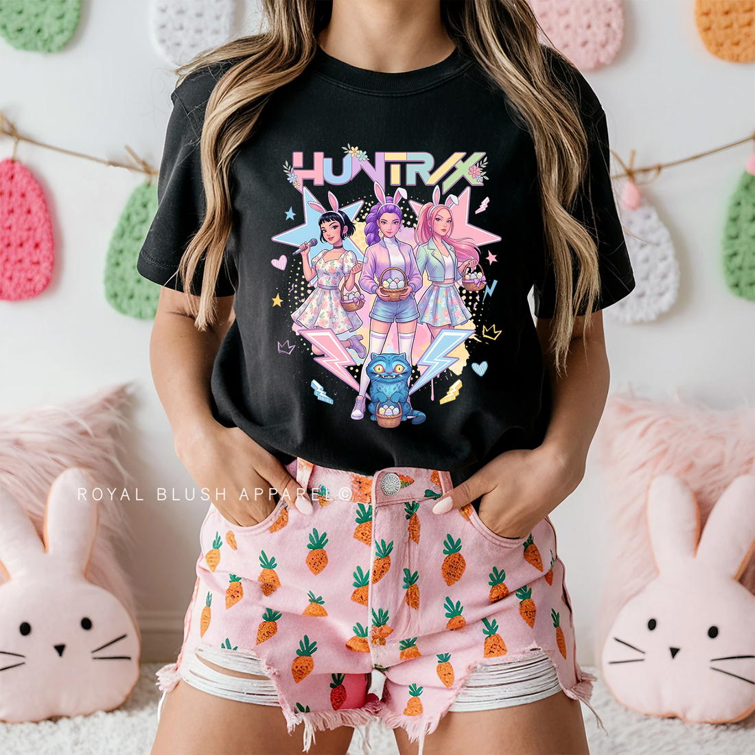 Huntrix Easter Full Color Transfer