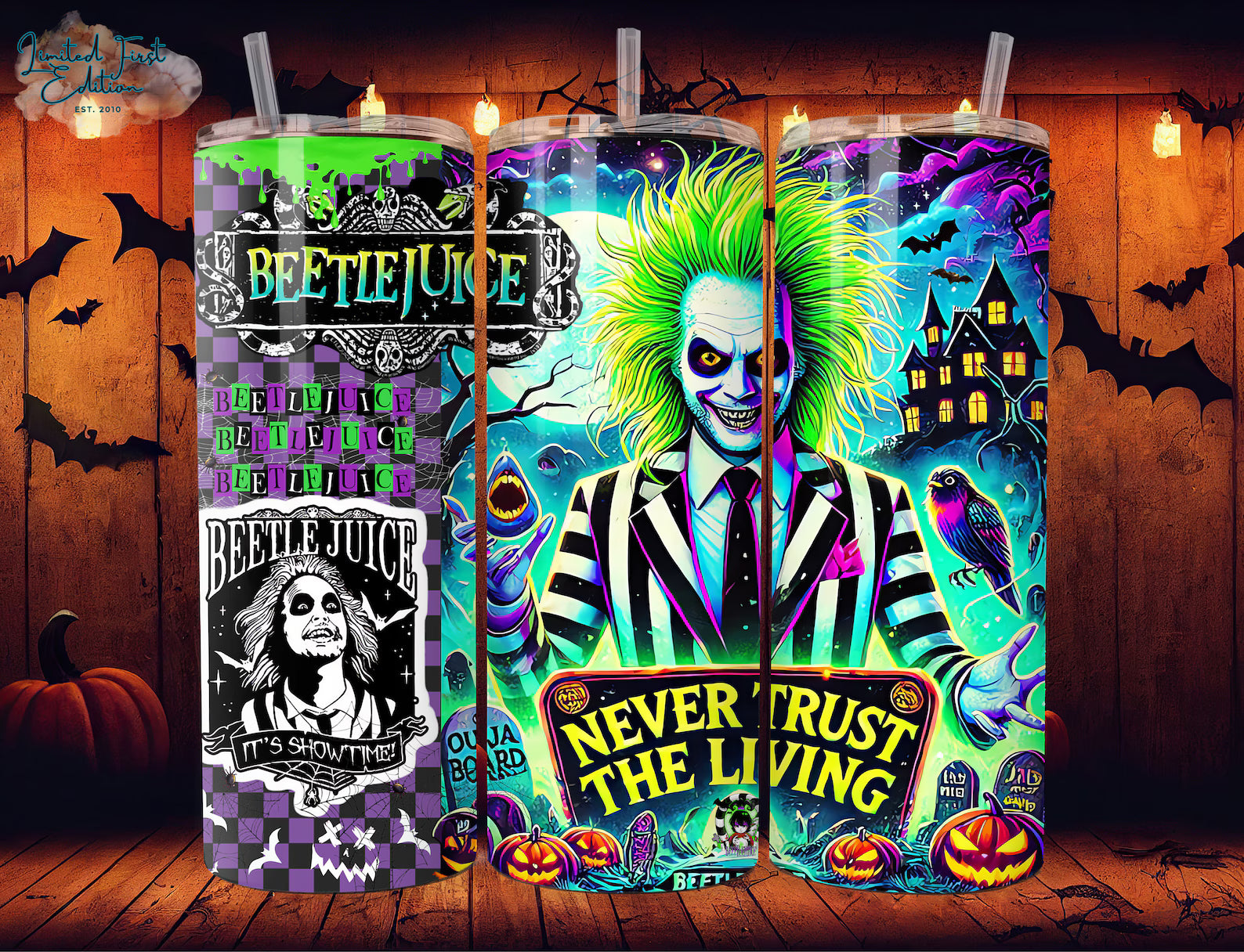 Never Trust The Living 20oz 3D Inflated Sublimation Wrap