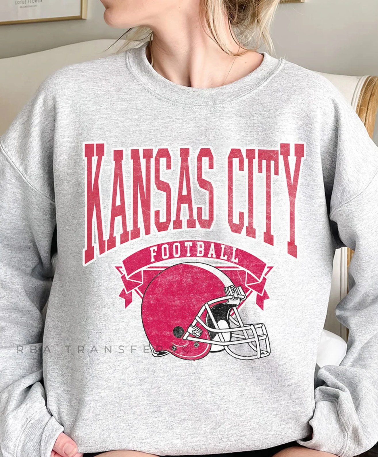 Kansas City Football Full Color Transfer