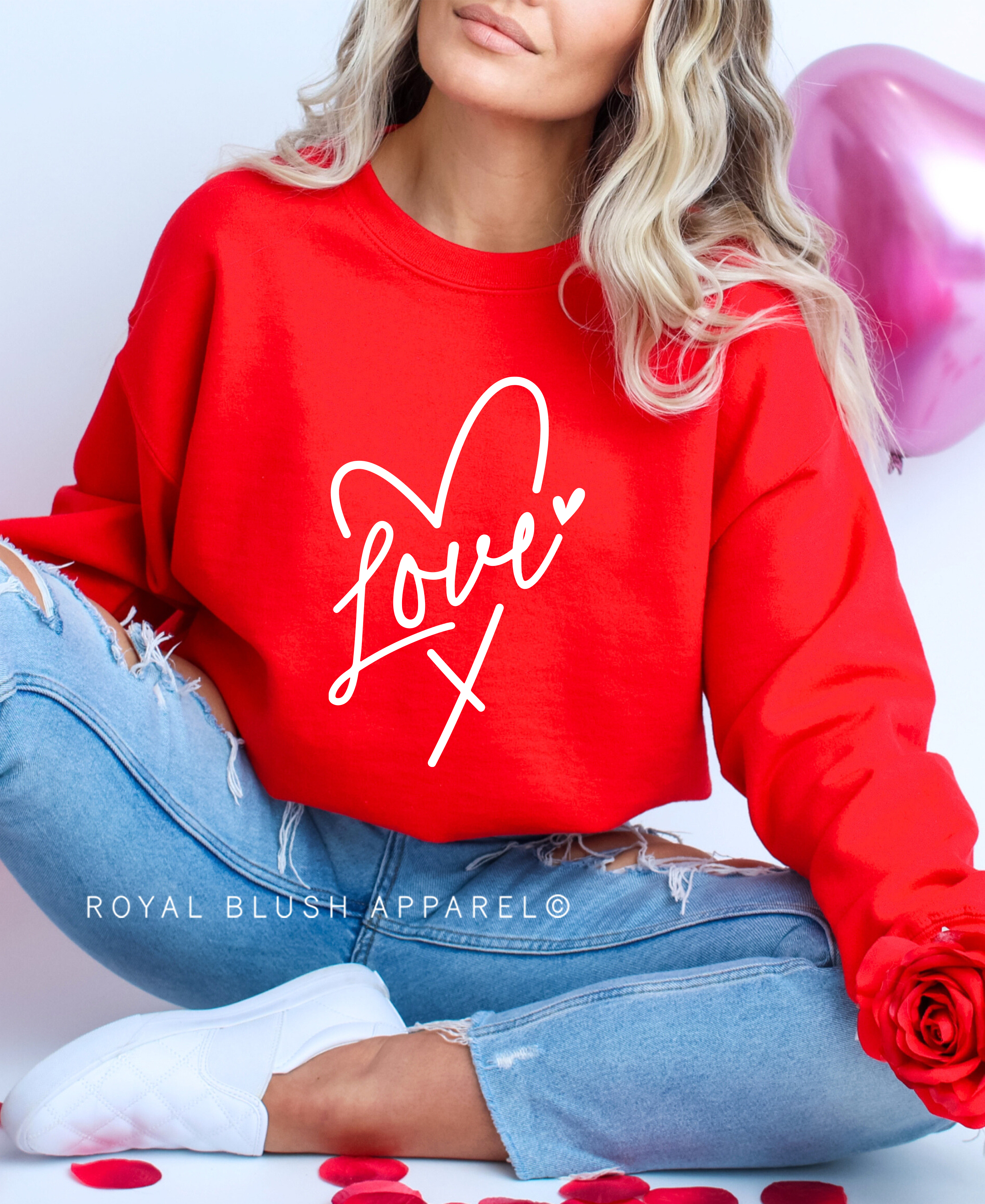 Love Heart Full Color Transfer