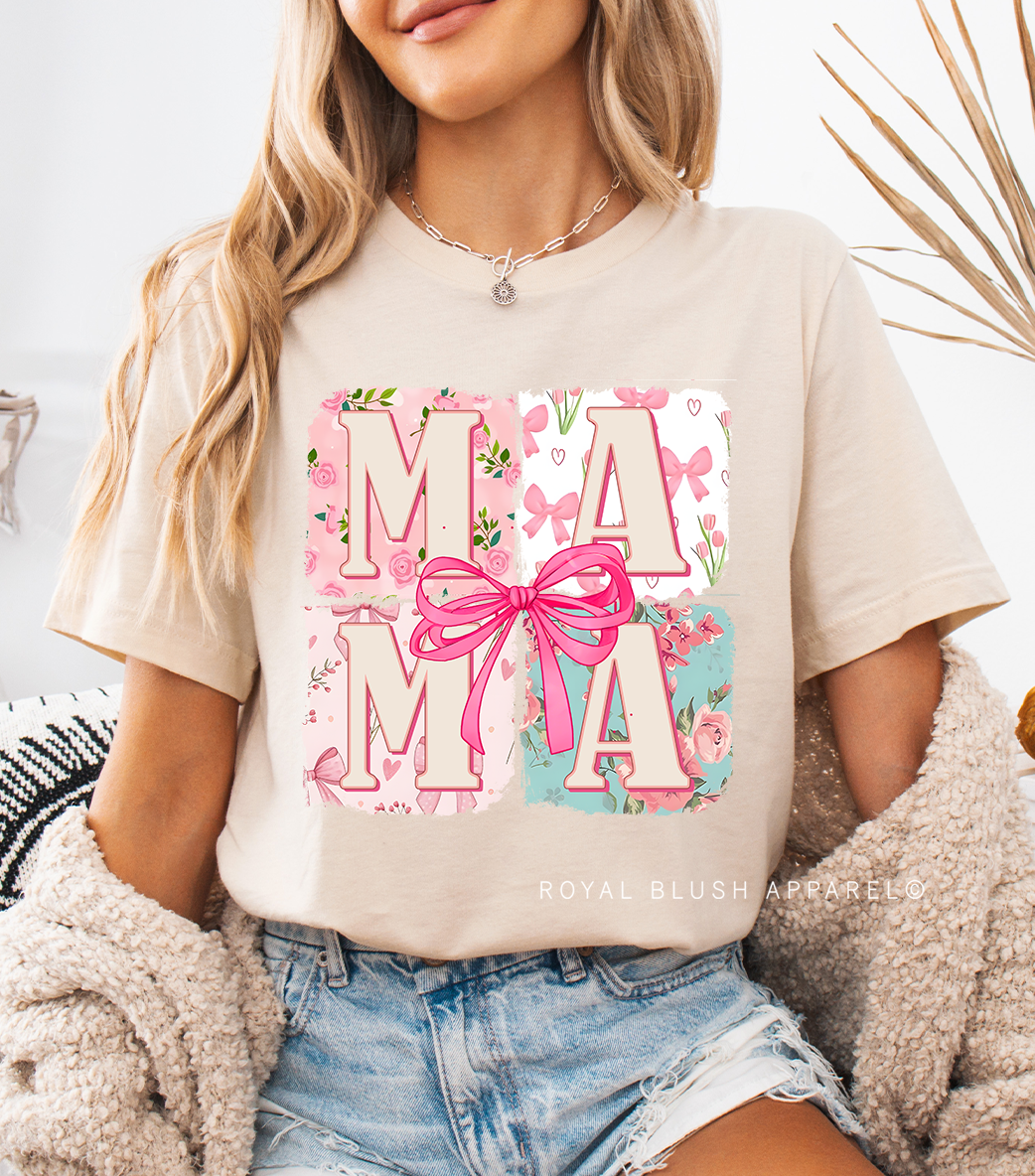 MAMA Square Bow Full Color Transfer