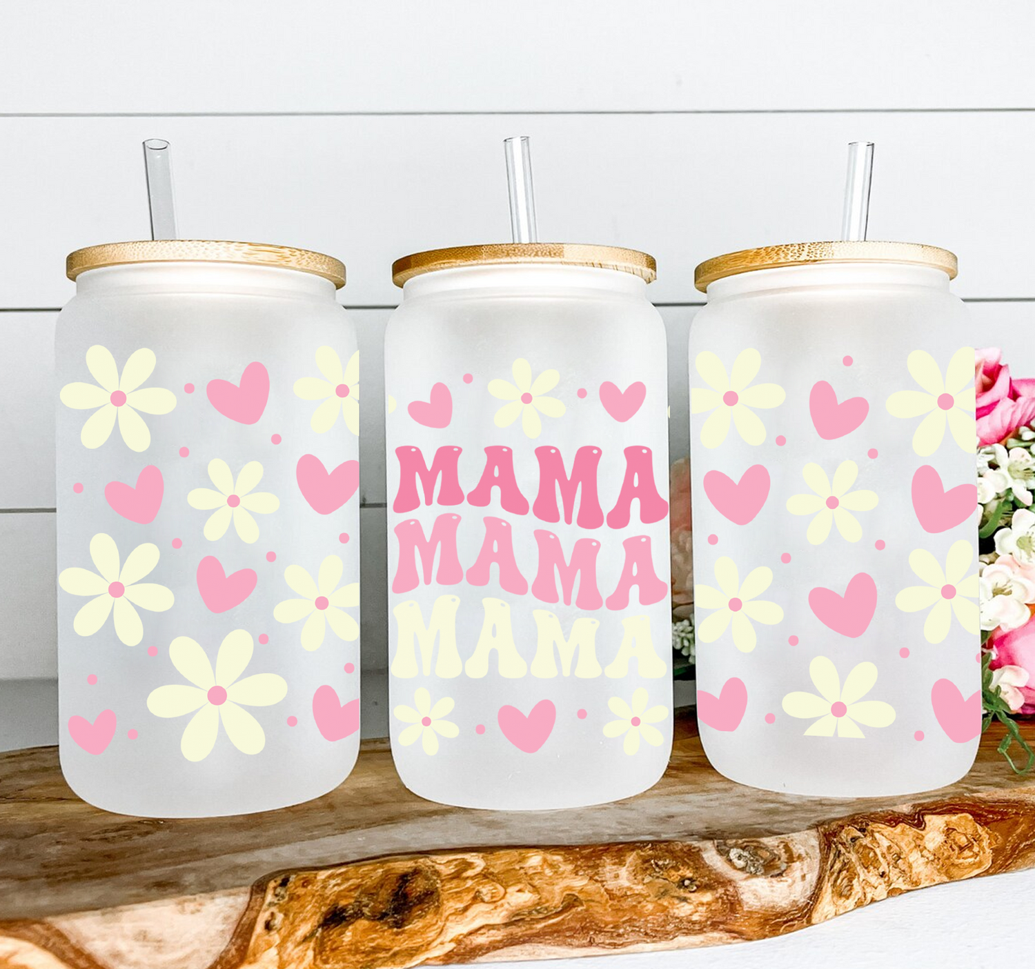 Mama Flowers Wrap UV DTF Sticker