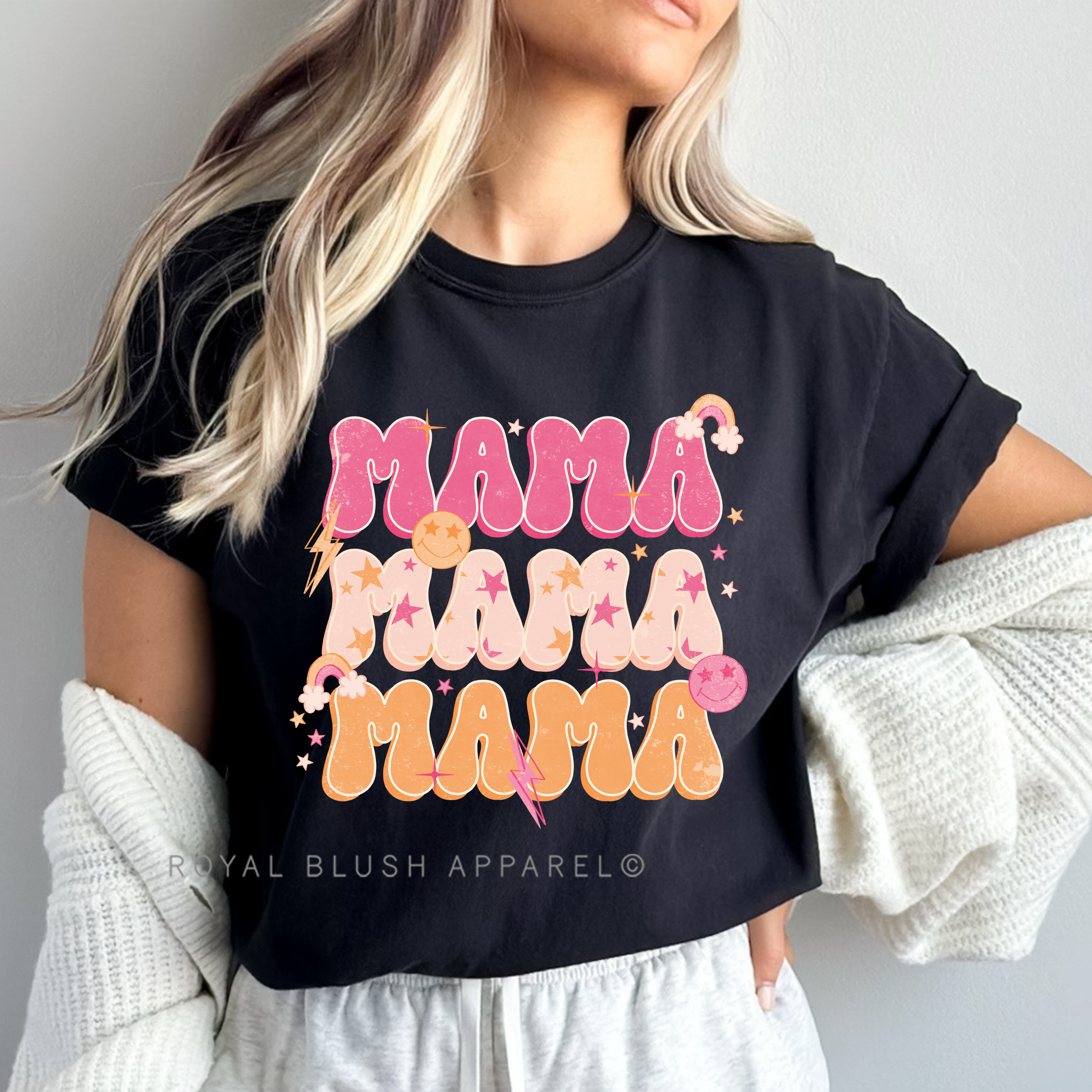 Stars Mama Full Color Transfer