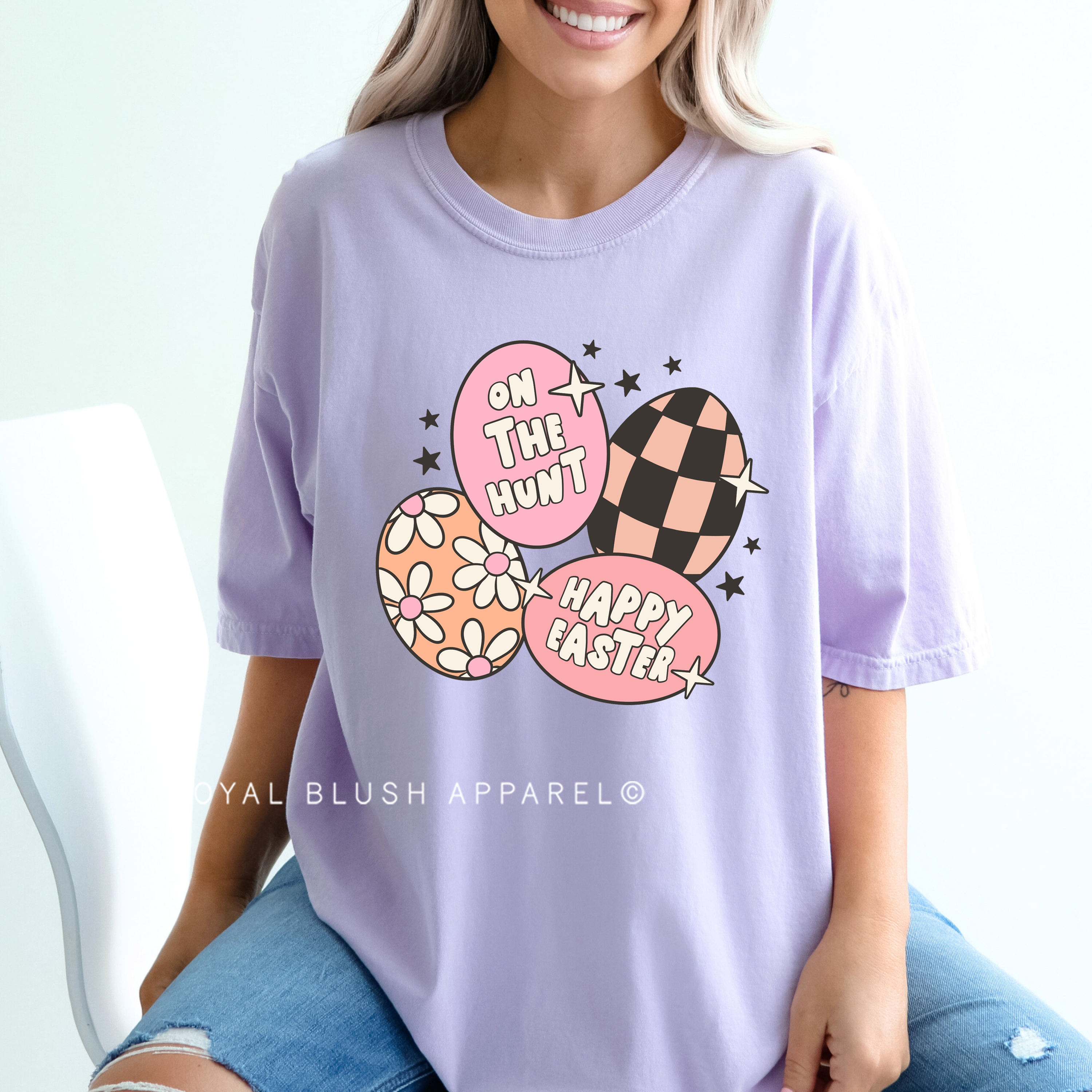 On The Hunt Eggs Full Color Transfer