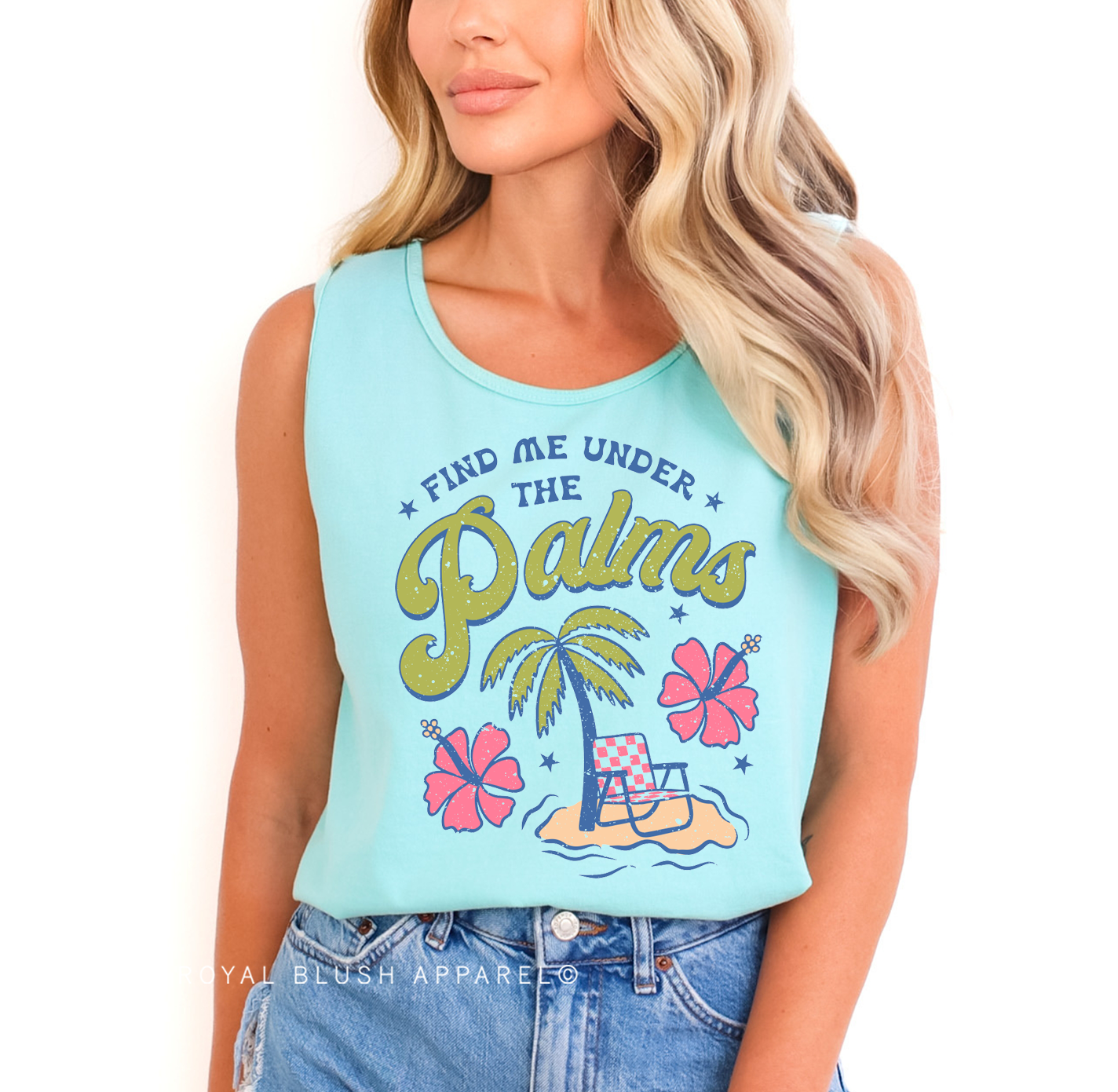 Find Me Under The Palms Full Color Transfer