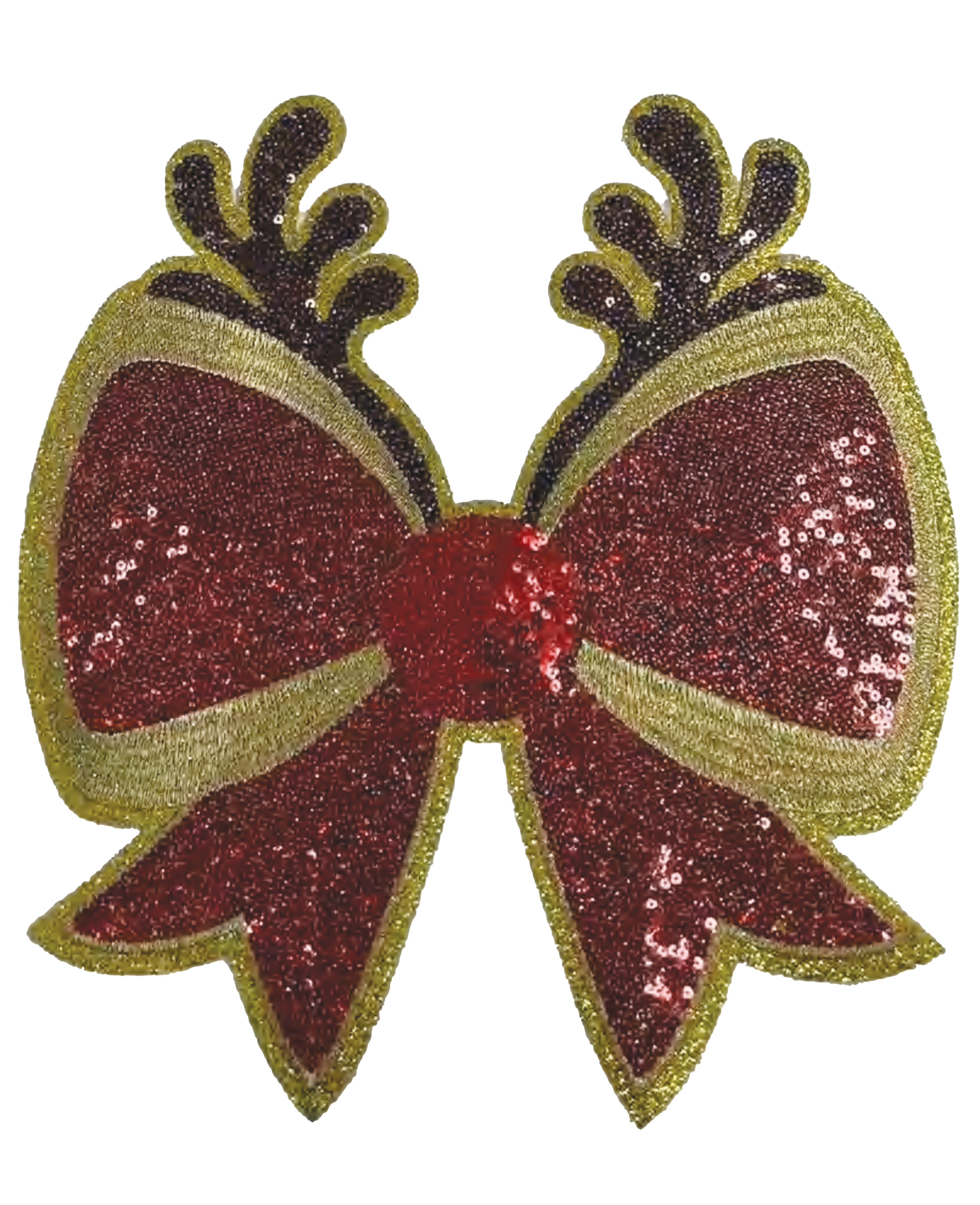 PRE-ORDER Reindeer Bow Chenille Patch